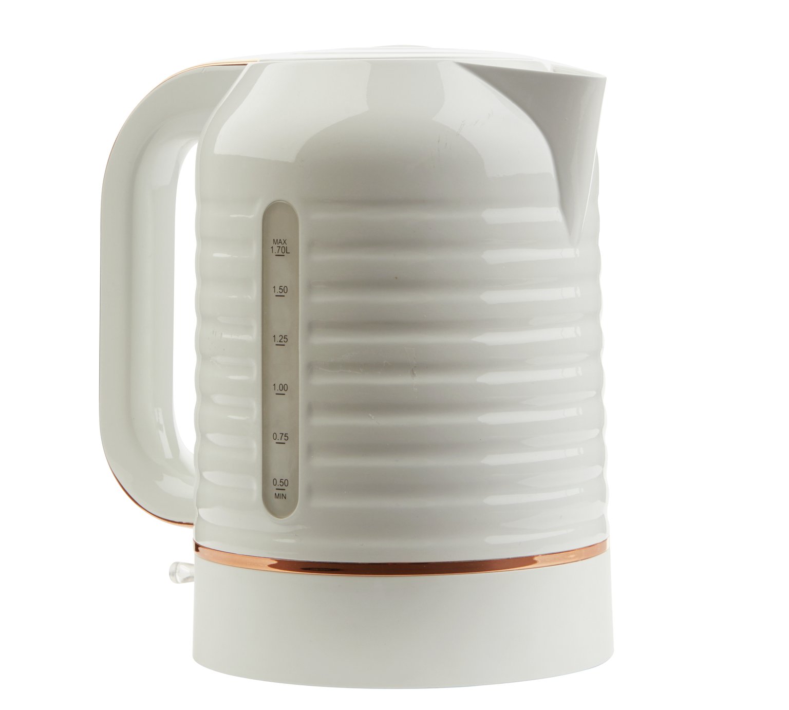 Horizon Stripe Kettle - White