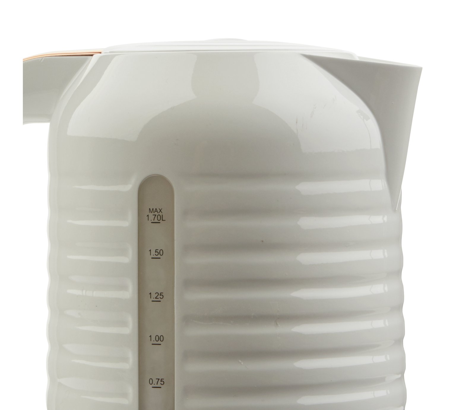 Horizon Stripe Kettle - White